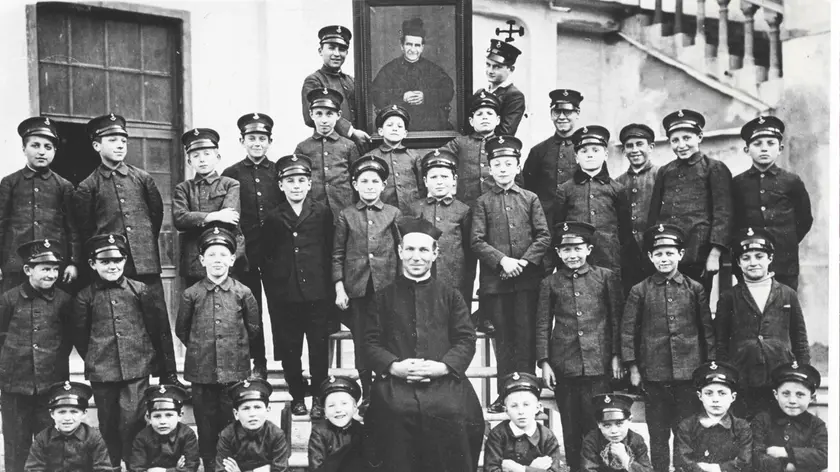 Una foto storica della presenza a Belluno dei salesiani