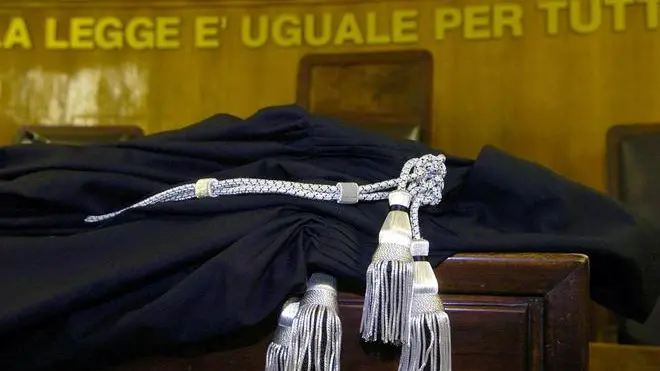 Un'aula di tribunale in un'immagine d'archivio.