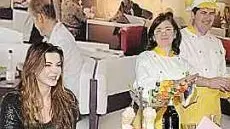 Alba Parietti alla mostra del gelato