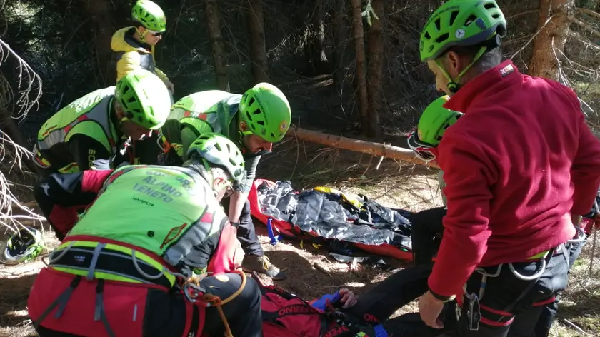 Una squadra del Soccorso alpino