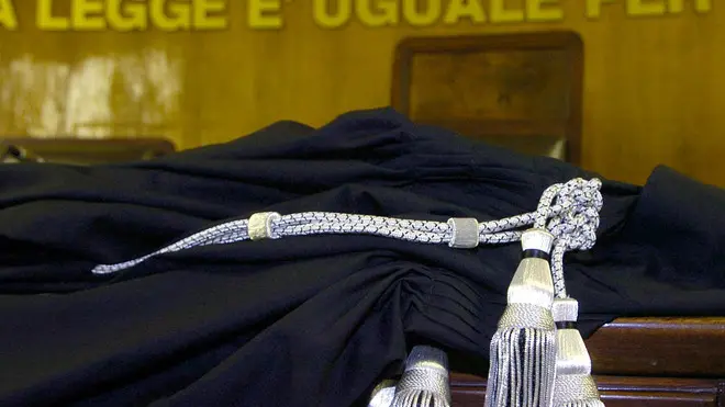 Un'aula di tribunale in un'immagine d'archivio.