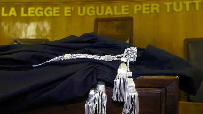 Un'aula di tribunale in un'immagine d'archivio.