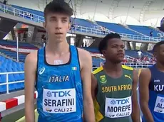 Thomas Serafini prima della gara in Colombia