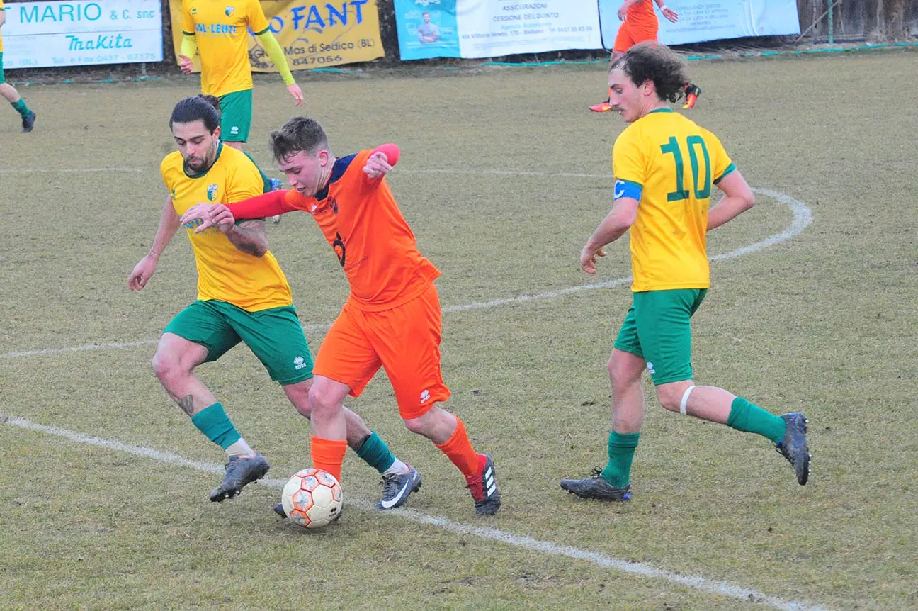 L'Alpago non sfonda in casa di un orgoglioso Fiori Barp. Finisce 1-1 il derby bellunese di Promozione