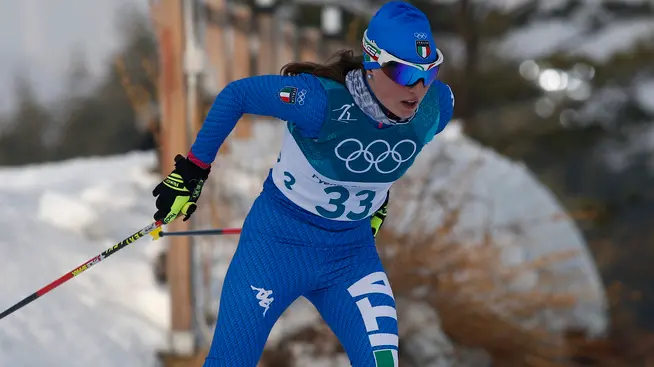 Olympics Winter Games PyeongChang 2018. Italy's Anna Comarella during Ladies 7,5 Km + 7,5 Km Skiathlon, Alpensia Cross Country Skiing Centre (KOR), 10/02/2018 Photo: Pentaphoto/Giovanni Auletta