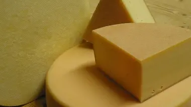 Formaggi di malga presentati alla malga ai Lach a Falcade