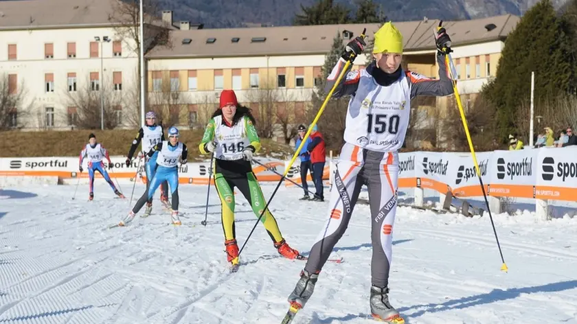 COMPETIZIONE DI SCI NORDICO. prigol eleonora