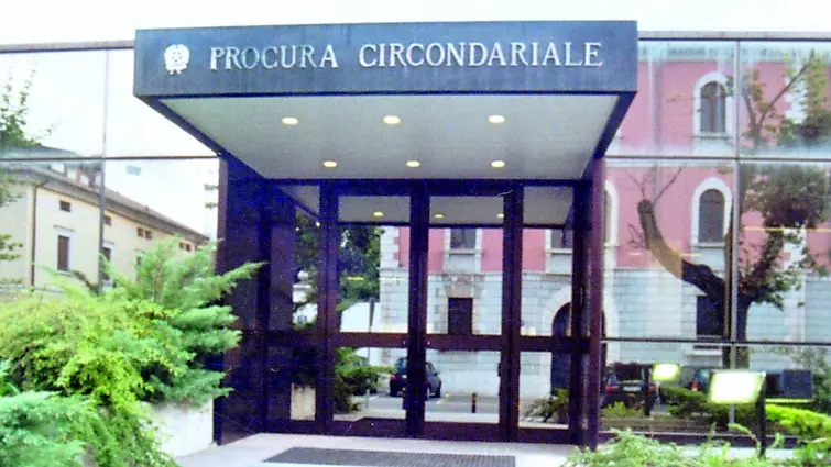 L’ingresso della Procura della Repubblica di Belluno