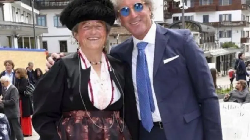 Elsa Zardini con Luciano Pompain Dimai