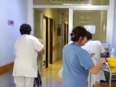 INFERMIERI IN CORSIA DURANTE IL TRASLOCO RIORGANIZZAZIONE ALL'OSPEDALE UMBERTO PRIMO DI MESTRE...TESTATINA LA NOSTRA SALUTE Corsia di un ospedale padovano In alto: Claudio Rizzato dei Ds e Margherita Miotto, di Ipv. A destra: l'assessore Fabio Gava