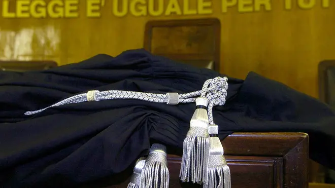 Un'aula di tribunale in un'immagine d'archivio.