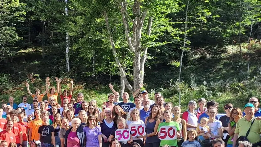 La festa per i 50 anni del campeggio di Pralongo, nel 2023