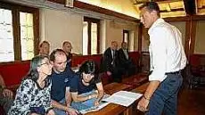 De Cesero a colloquio con i residenti di Fortogna