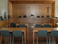 Un'aula del tribunale di Belluno