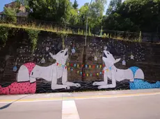 Un murale in via Alzaia