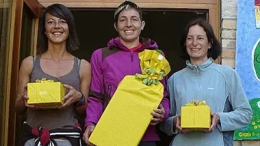 Il podio della 10 km femminile