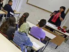 Studenti in una classe dell'Istituto di Stato della Cinematografia e Televisione, Roberto Rossellini, Roma, in una foto d'archivio. ANSA/ ALESSANDRO DI MEO