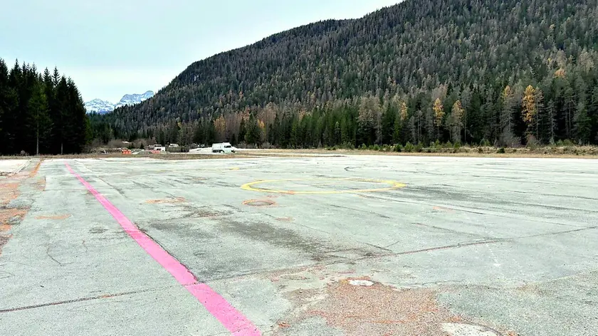 Una parte dell’area di Fiames dove verrà realizzato il villaggio olimpico di Cortina