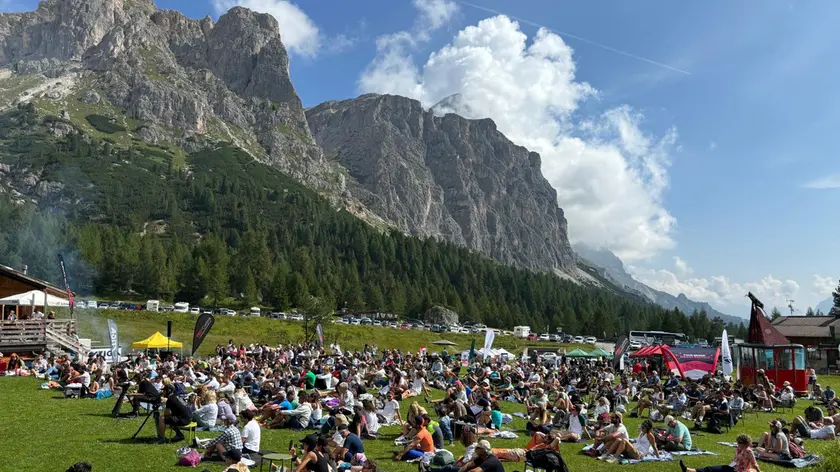 Il pubblico presente in Col Gallina per il TedxCortina