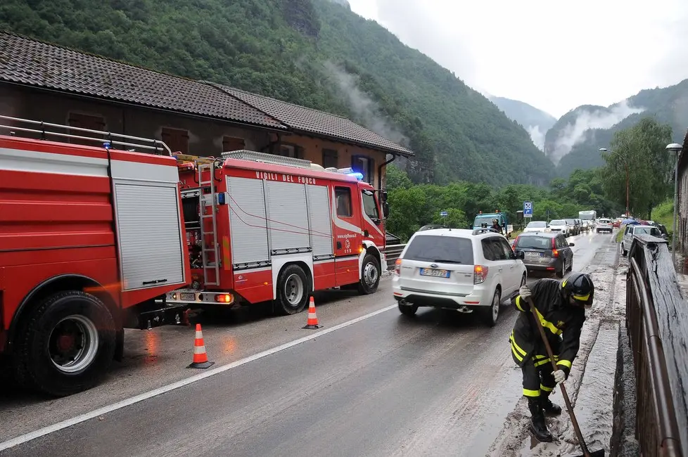 colata di fanfo sull'Agpordina in località La Muda