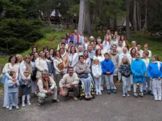 Foto di gruppo per le comparse bellunesi