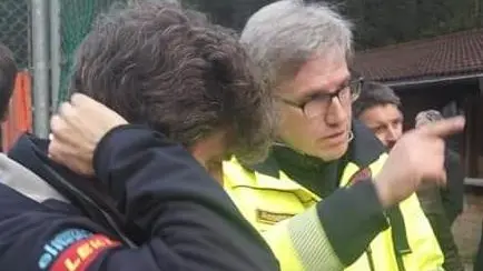 L’assessore Gianpaolo Bottacin durante l’emergenza Vaia