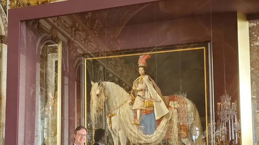 Il prof Gianluca Tormen alla Reggia di Versailles