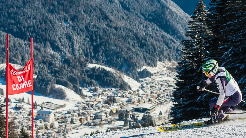 Gli impianti di sci di Monte Agudo ad Auronzo di Cadore.