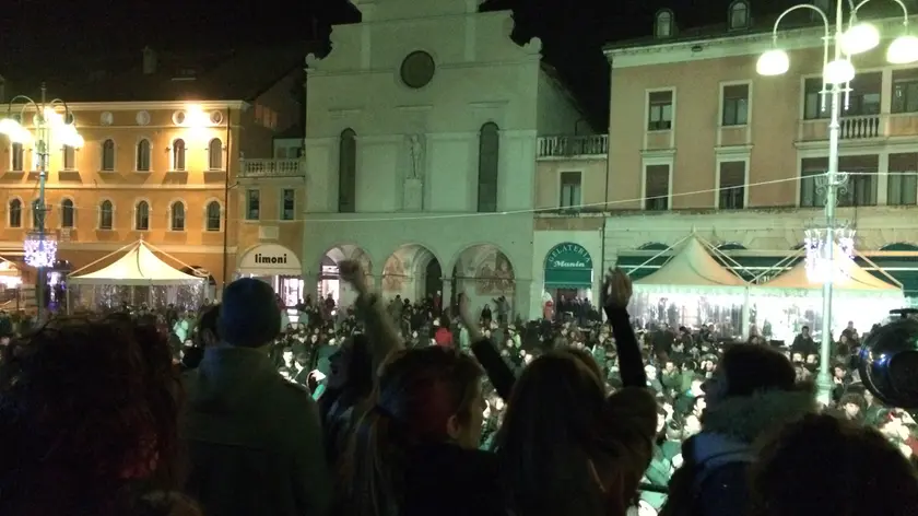 Piazza dei Martiri durante i festeggiamenti del Capodanno