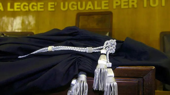 Un'aula di tribunale in un'immagine d'archivio.