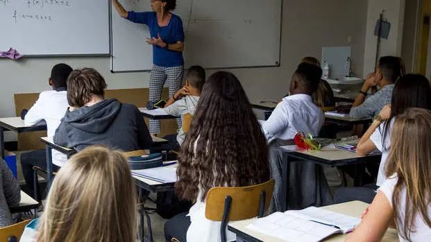 01/09/2016 Gent. Primo giorno del nuovo anno scolastico alla scuola superiore Nieuwen Bosch