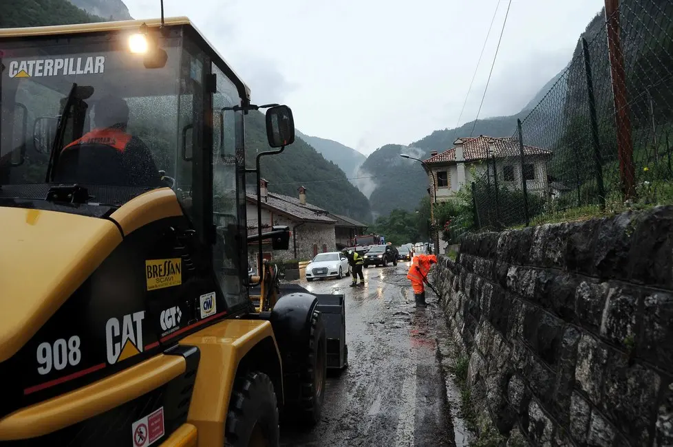 colata di fanfo sull'Agpordina in località La Muda