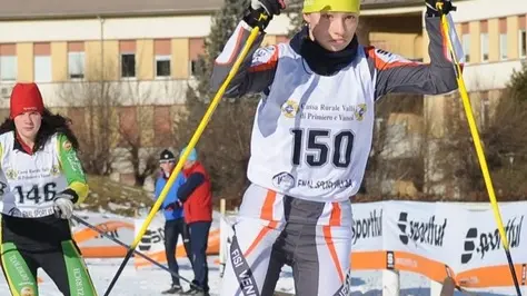 COMPETIZIONE DI SCI NORDICO. prigol eleonora