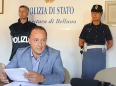 Conferenza stampa in questura