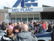 manifestazione sindacale all'acc di mel