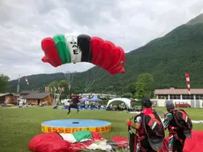 Uno dei lanci di allenamento di ieri alla Dolomiti Cup