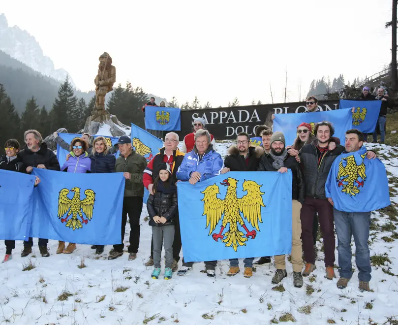 Stefano Da Rin Puppel - Perona - Sappada passa al Friuli - Festeggiamenti al confine tra Veneto e Friuli