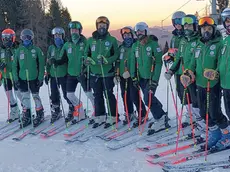 Gli atleti del Drusciè sul Monte Verena
