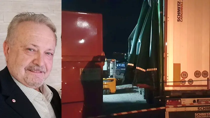 La vittima Zeljko Manarin e la scena dell'incidente all'Intersocks a Paludi