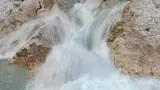 Il Boite a Cortina, cascata sotto il ponte Cacciatori