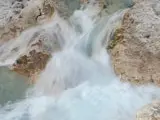 Il Boite a Cortina, cascata sotto il ponte Cacciatori