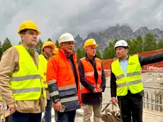 Il sopralluogo a Cortina del ministro Abodi