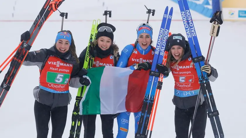 L'Italia campione del mondo in staffetta