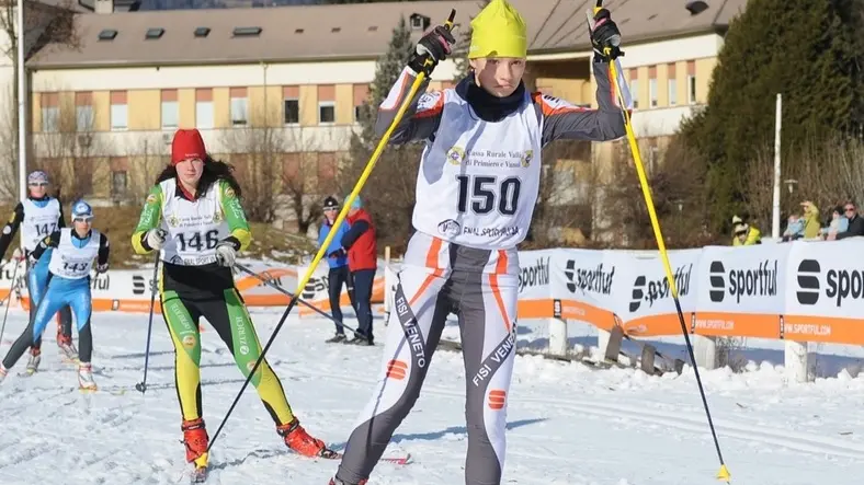 COMPETIZIONE DI SCI NORDICO. prigol eleonora