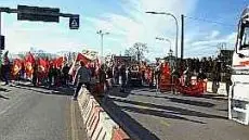 La protesta a Limana