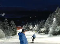 La parte finale della pista Coca, sul Nevegal