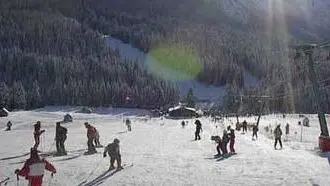 - Una veduta panoramica della pista Campetti a Sappada