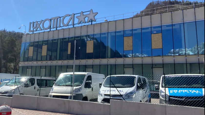 Lo stabilimento di Luxottica ad Agordo