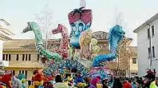 Un carro del Carnevale di Sedico
