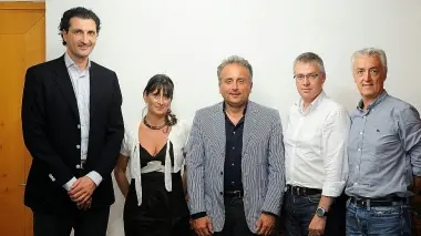 Pasquale Gravina, Elisabetta Frate, Antonio Prade, Mario Bez e Vincenzo Agostini